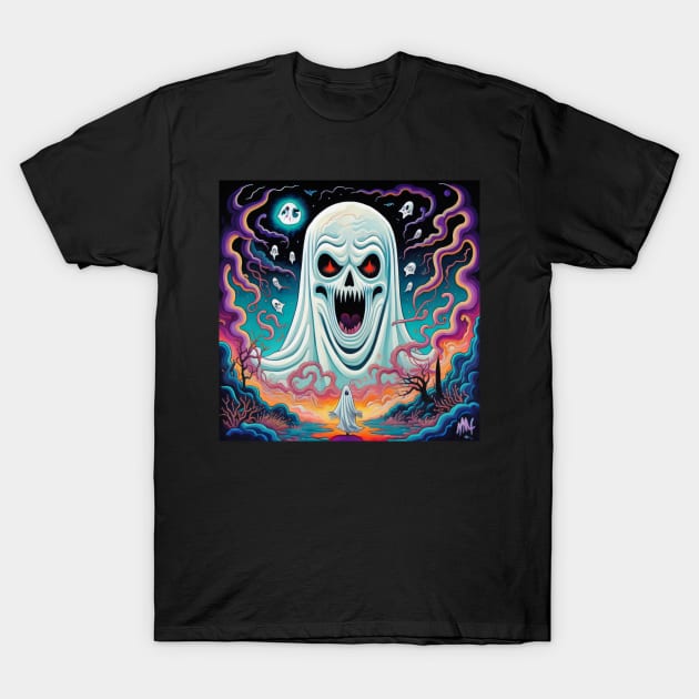 Funny ghost T-Shirt by Virshan